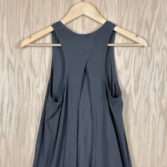 Lululemon All Tied Up Tank Split Back Heck Neck Tank Top Graphite Grey - Picture 9 of 12